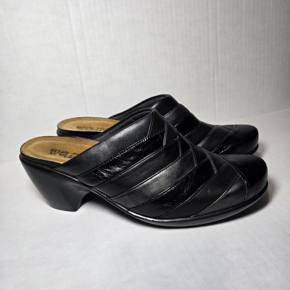 Naot Made In Isreal Eden Collection Leather Clogs EU 41 US 10.5